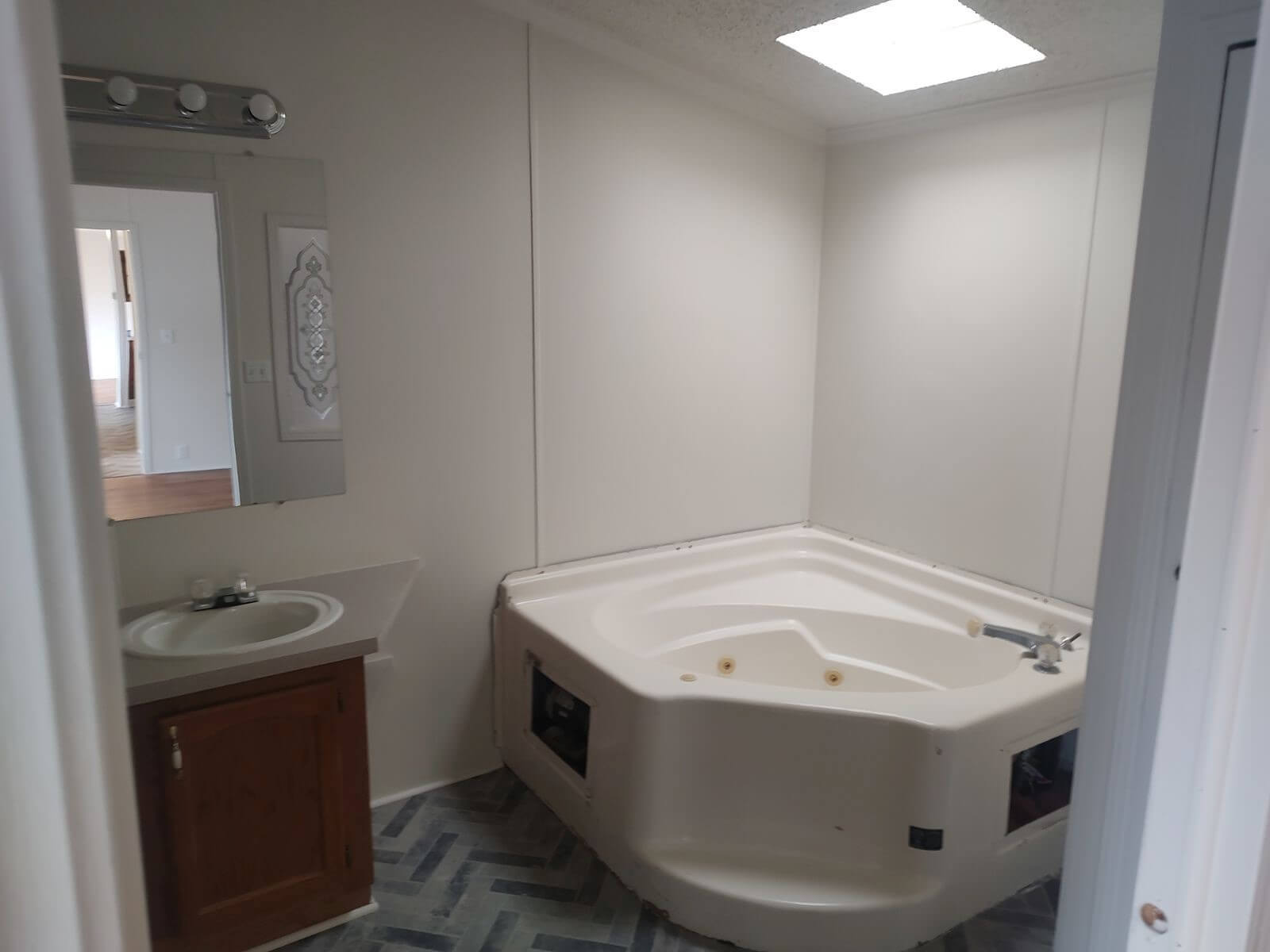 Newly renovated master bathroom